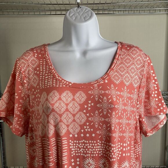 Cuddl Duds Flexwear Women’s Peach Boho Print Maxi Dress Size‎ L Loungewear - Picture 8 of 11